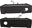 Rear, Driver and Passenger Side - Side Door Exterior Door Handle, Textured Black, With Key Hole