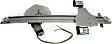 Rear, Driver and Passenger Side Power Window Regulator, With Motor