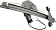 Rear, Driver and Passenger Side Power Window Regulator, With Motor
