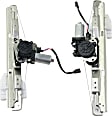 Rear, Driver and Passenger Side Power Window Regulator, With Motor