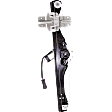 Rear, Driver and Passenger Side Power Window Regulator, With Motor