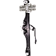 Rear, Driver and Passenger Side Power Window Regulator, With Motor