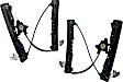Rear, Driver and Passenger Side Power Window Regulator, Without Motor