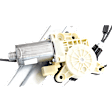 2013 Dodge Grand Caravan - Front, Driver and Passenger Side Power Window Regulator, With Motor, 6-Pin Plug