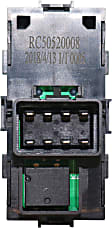 Front and Rear, Driver and Passenger Side Window Switch Black