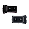 Front, Driver and Passenger Side Door Lock Switch Black