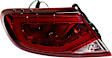 Driver and Passenger Side, Outer Tail Lights, with Bulbs, LED, Clear and Red Lens, CAPA Certified