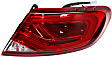 Driver and Passenger Side, Inner and Outer Tail Lights, with Bulbs, Halogen, Mounts on Trunk Lid, CAPA Certified