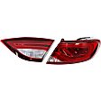 Passenger Side, Inner and Outer Halogen Tail Light, With bulb(s), OE Replacement, CAPA Certified