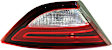 Driver and Passenger Side, Inner Tail Lights, with Bulbs, Halogen, Mounts on Trunk Lid, CAPA Certified