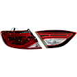 Driver Side, Inner And Outer Halogen/LED Combo Tail Light, With bulb(s), OE Replacement, CAPA Certified