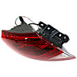 Driver Side, Inner And Outer Halogen/LED Combo Tail Light, With bulb(s), OE Replacement, CAPA Certified