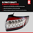2018 Mini Cooper - Driver and Passenger Side Halogen Tail Light, With bulb(s), OE Replacement, CAPA Certified
