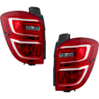 Driver and Passenger Side Halogen Tail Light, With bulb(s), OE Replacement