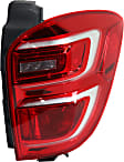 Driver and Passenger Side Halogen Tail Light, With bulb(s), OE Replacement