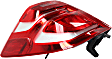 Driver and Passenger Side Halogen Tail Light, With bulb(s), OE Replacement
