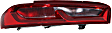Driver and Passenger Side Tail Lights, with Bulbs, LED, For Models Without RS Package
