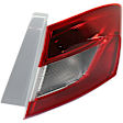Driver and Passenger Side, Inner and Outer Halogen Tail Light, With bulb(s), OE Replacement, Sedan, CAPA Certified