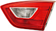 Driver and Passenger Side, Inner Halogen Tail Lights, with Bulbs, Gray Interior, Without LED Accent Light, Mounts On Luggage Lid, For Models Without Accent Light, CAPA Certified