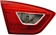 Driver and Passenger Side, Inner Halogen Tail Lights, with Bulbs, Gray Interior, Without LED Accent Light, Mounts On Luggage Lid, For Models Without Accent Light, CAPA Certified
