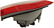 Driver and Passenger Side, Inner Halogen Tail Lights, with Bulbs, Gray Interior, Without LED Accent Light, Mounts On Luggage Lid, For Models Without Accent Light, CAPA Certified
