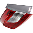 Sedan Driver and Passenger Side, Inner and Outer Halogen Tail Light, With Bulbs