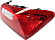 Driver and Passenger Side, Inner and Outer Halogen Tail Light, With bulb(s), OE Replacement