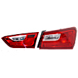 Passenger Side, Inner and Outer Halogen Tail Light, With bulb(s), OE Replacement, CAPA Certified