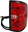 Driver and Passenger Side Halogen Tail Light, With bulb(s), OE Replacement