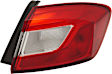 Driver and Passenger Side, Outer Tail Lights, with Bulbs, Halogen, Mounts On Body, For Models Without LED Accent Light