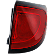 Driver and Passenger Side, Inner and Outer Tail Lights, with Bulbs, Halogen/LED Combo, Mounts On Body and Liftgate, CAPA CERTIFIED