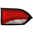 Driver Side, Inner and Outer Tail Lights, with Bulbs, LED, Mounts On Body and Liftgate, CAPA CERTIFIED