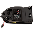 Driver Side, Inner and Outer Tail Lights, with Bulbs, LED, Mounts On Body and Liftgate, CAPA CERTIFIED