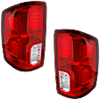 Driver and Passenger Side Tail Lights, with Bulbs, LED
