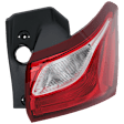 Driver and Passenger Side, Outer LED Tail Light, With bulb(s), OE Replacement, CAPA Certified