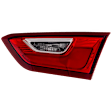 2017 Chevrolet Malibu - Driver and Passenger Side, Inner LED Tail Light, With bulb(s), Mounts on Luggage Lid, OE Replacement, CAPA Certified