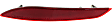 Rear, Driver and Passenger Side Bumper Reflector,, CAPA Certified