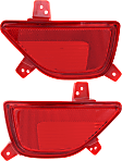 Rear, Driver and Passenger Side Bumper Reflector