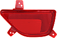 Rear, Driver and Passenger Side Bumper Reflector