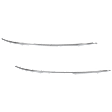 Rear, Driver and Passenger Side Bumper Trim, Chrome