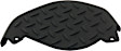 Driver and Passenger Side Bumper Step Pad, Black, with Corner Step