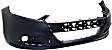 Front, Upper Primed Bumper Cover, CAPA Certified