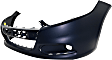 Front, Upper Primed Bumper Cover, CAPA Certified