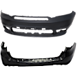 Front and Rear Primed Bumper Cover
