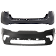 Front and Rear Primed Bumper Cover CAPA Certified