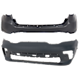 Front and Rear Primed Bumper Cover, CAPA Certified