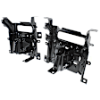 Front, Driver and Passenger Side, Inner and Outer Bumper Brackets, 2-Piece Bumper Type