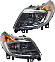 2019 Ram ProMaster 2500 - Driver and Passenger Side Headlights, with Bulbs, Halogen, without Daytime Running Light