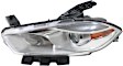 Passenger Side Headlight, with Bulb, Halogen, Chrome Interior, Aero/Limited/SE Models