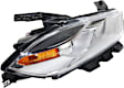 Passenger Side Headlight, with Bulb, Halogen, Chrome Interior, Aero/Limited/SE Models, CAPA CERTIFIED